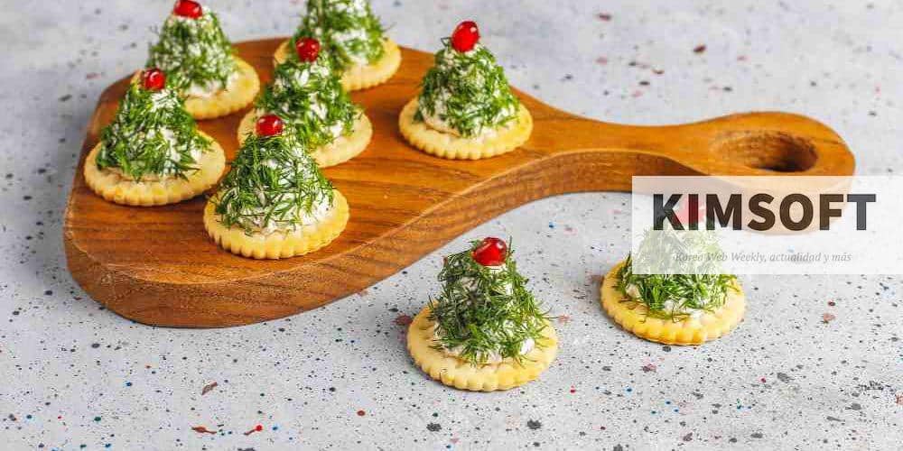 Canapé navideño