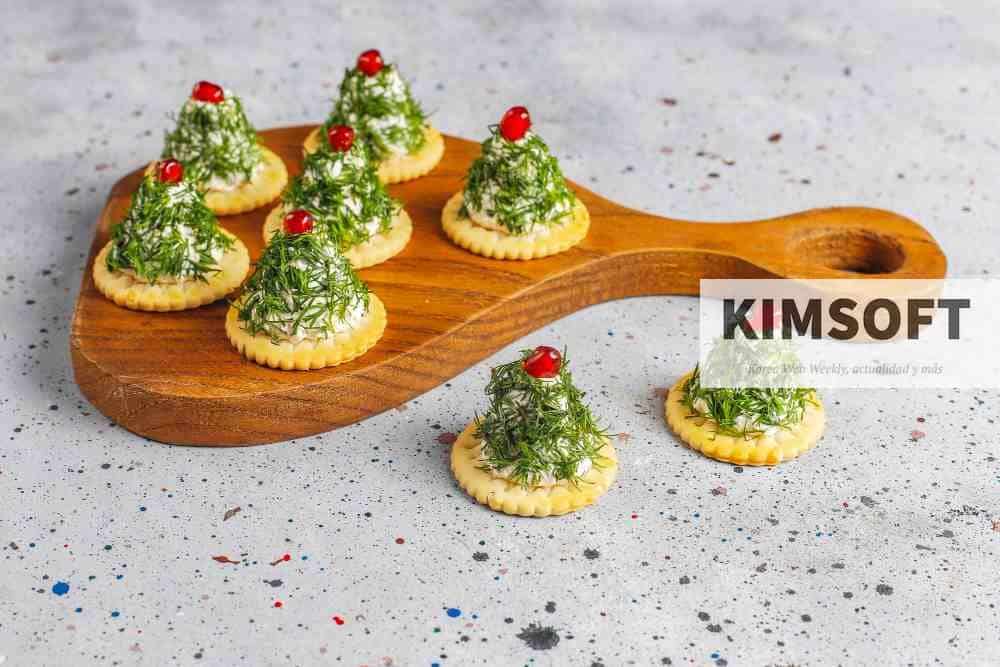 Canapé navideño